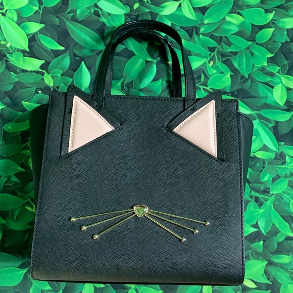 kate spade Handbags - Kate Spade Small Jazz Things Up Cat Satchel Black